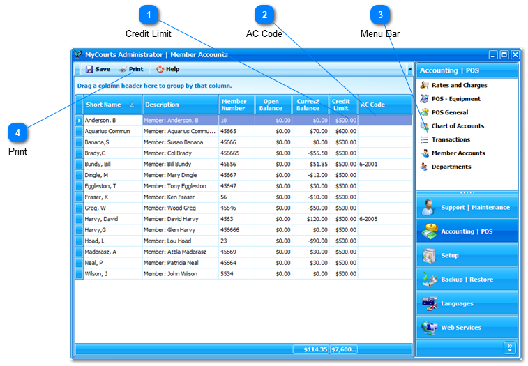 Member Accounts